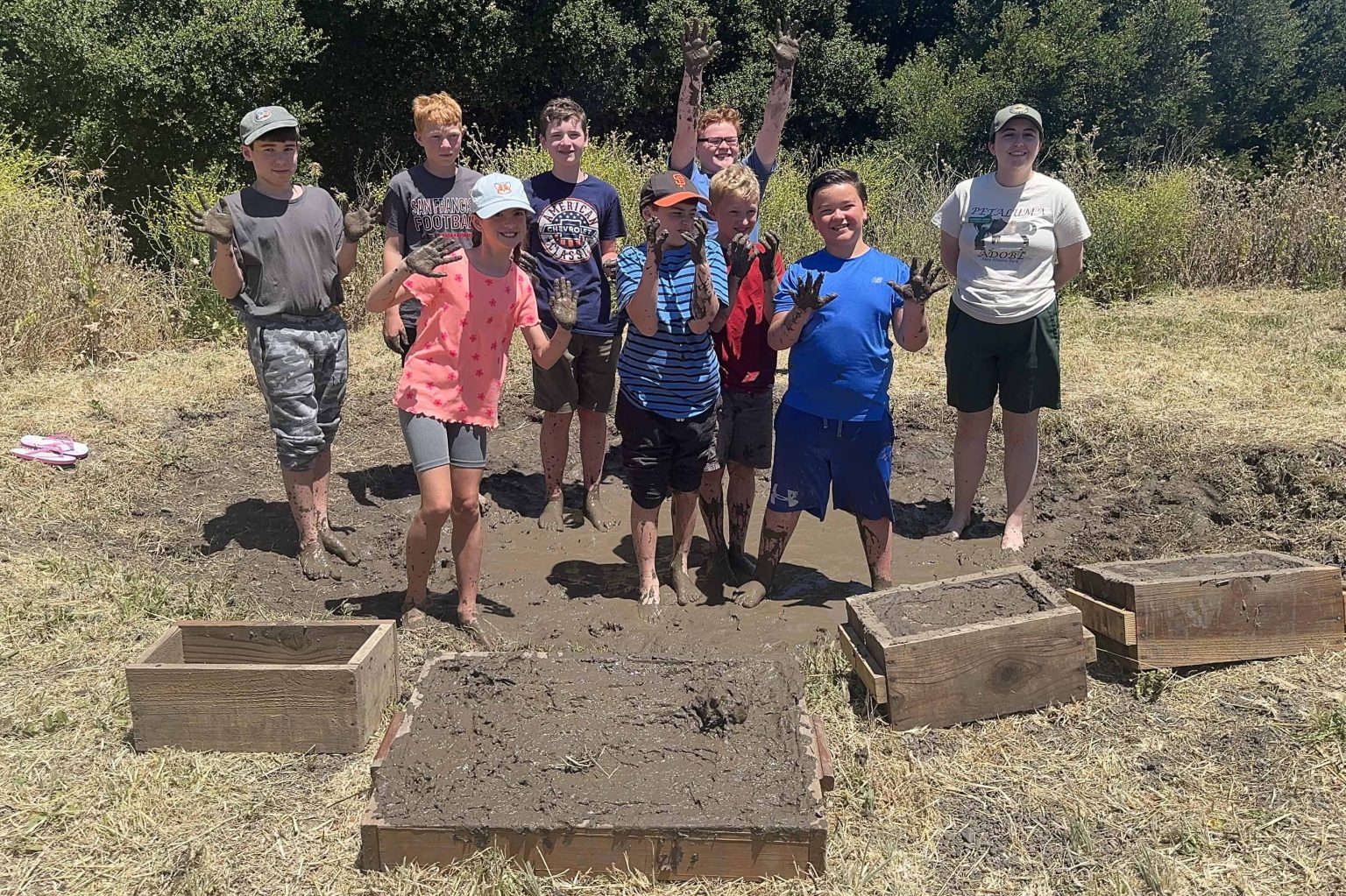 Sonoma Parks » Petaluma Kids Stomp for Adobe Bricks